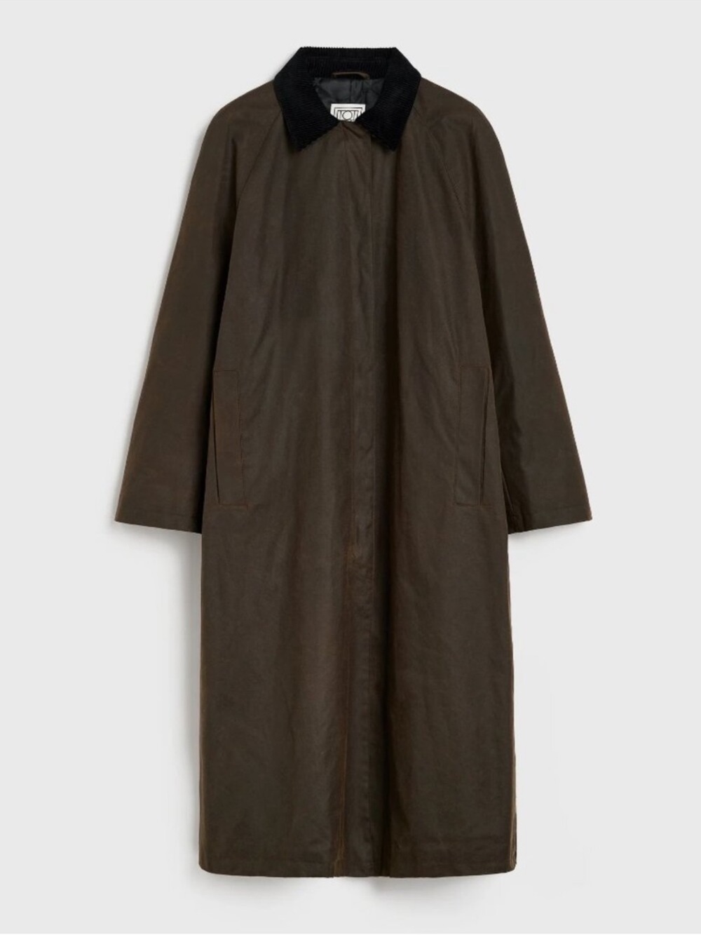 Toteme Waxed Cotton Country Coat Brown Size 32 NWT